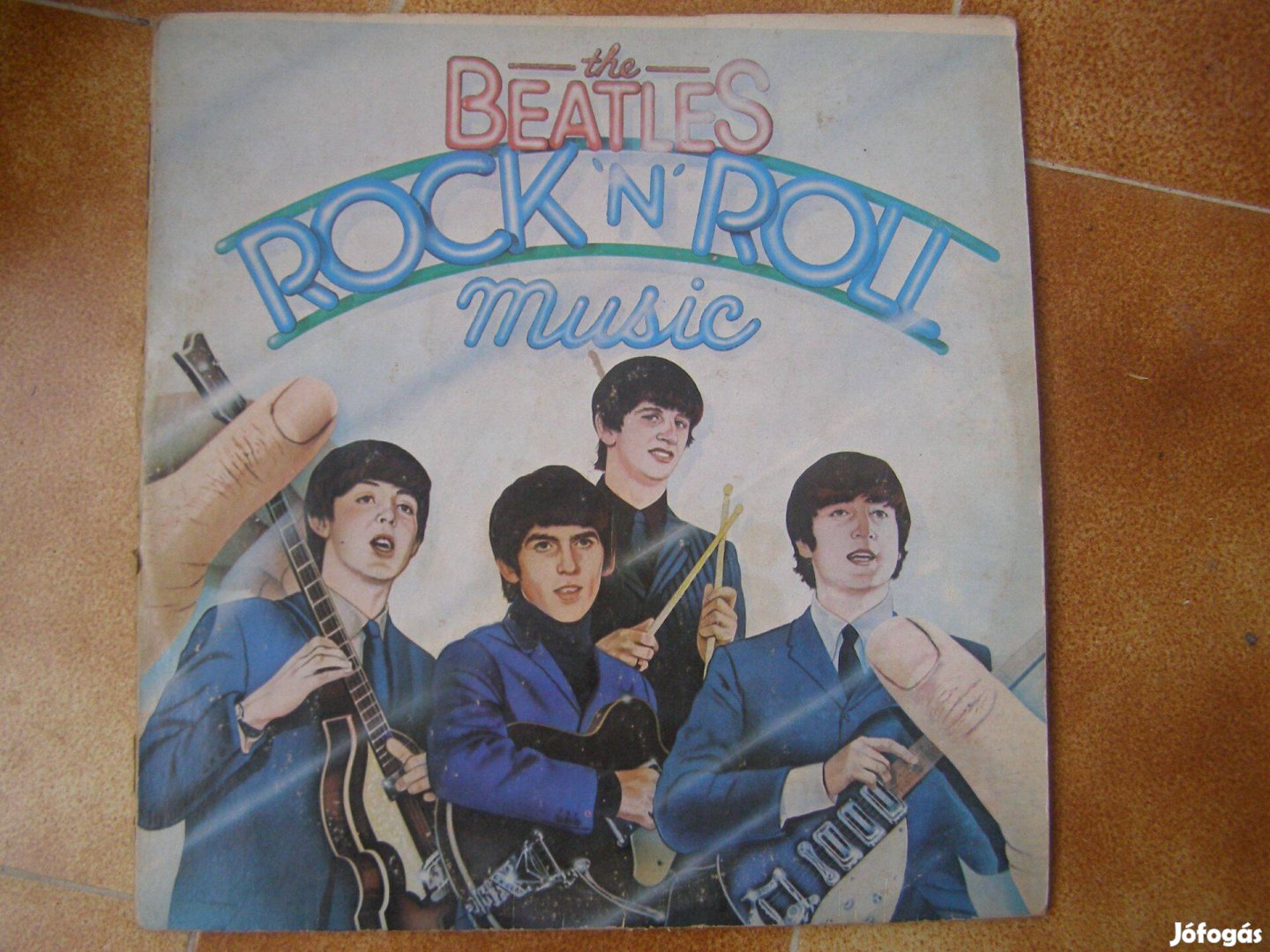 The Beatles dupla bakelit hanglemez borító, lemez nélkül