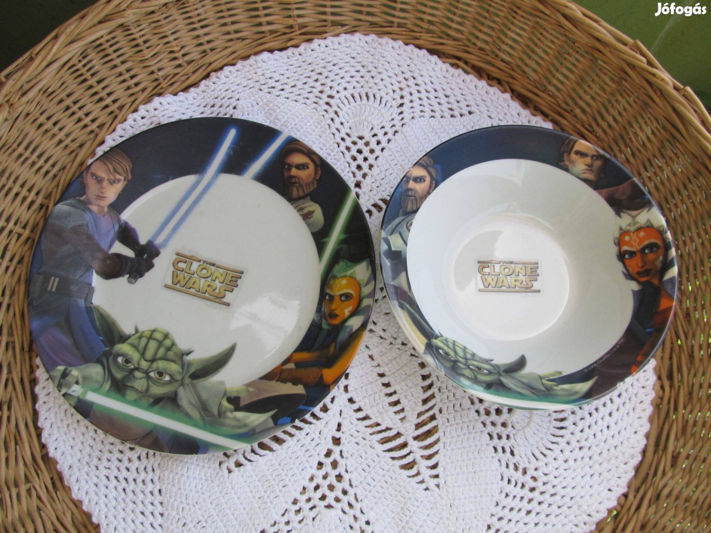 The Clone Wars mintás porcelán gyerek tányér szett