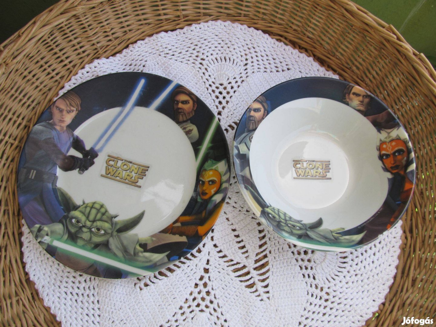 The Clone Wars mintás porcelán gyerek tányér szett