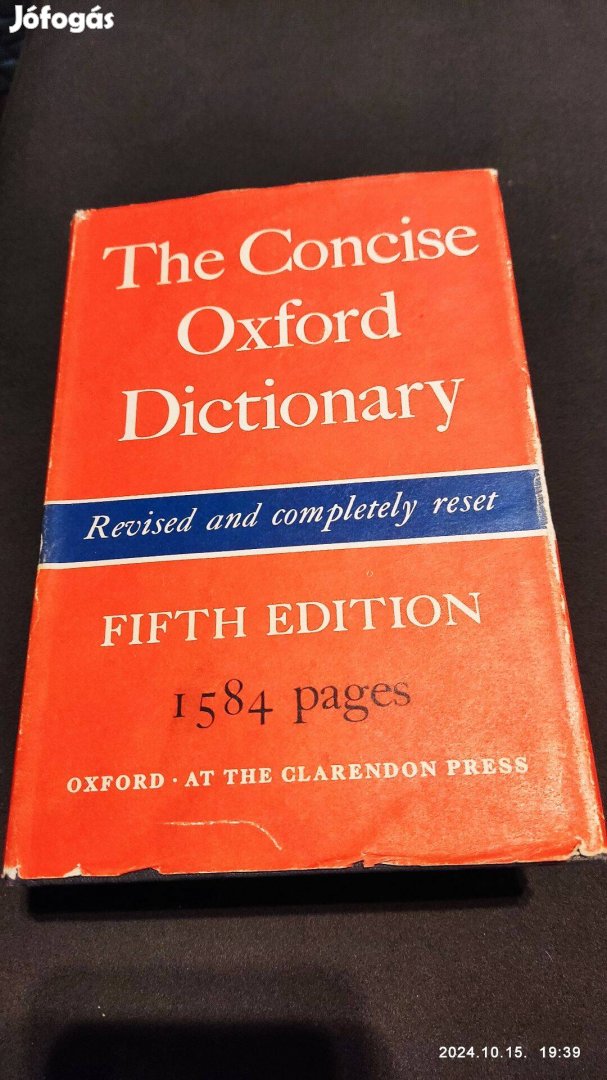 The Concise Oxford Dictionary (Fifth edition)