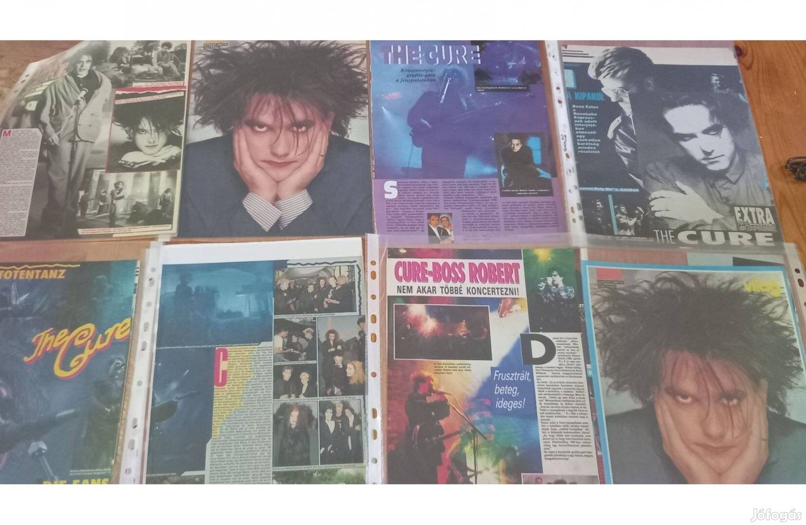 The Cure gyüjtemény CD, poszter újság
