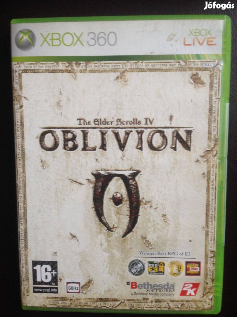 The Elder Scrolls IV Oblivion eredeti xbox360 játék eladó-csere