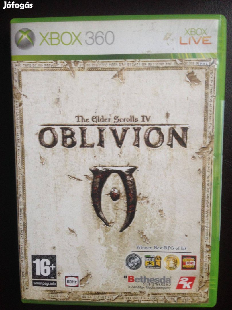 The Elder Scrolls IV Oblivion eredeti xbox360 játék eladó-csere