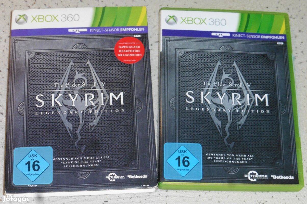 The Elder Scrolls V. Skyrim Legendary Ed. németül Gyári Xbox 360 Játék