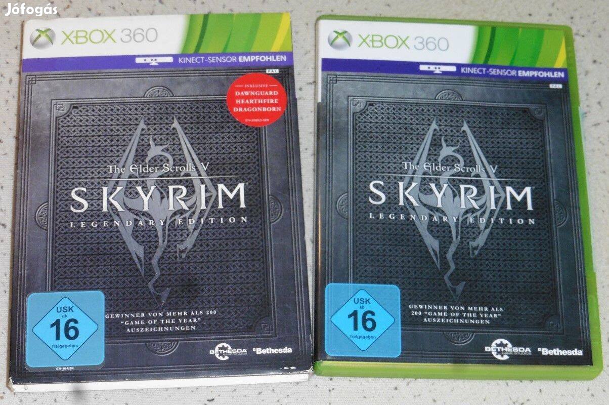 The Elder Scrolls V. Skyrim Legendary Ed. németül Gyári Xbox 360 Játék