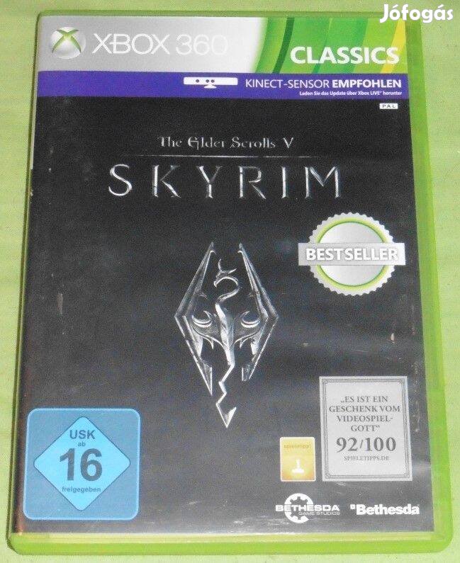 The Elder Scrolls V. Skyrim németül kinectre is Gyári Xbox 360 Játék