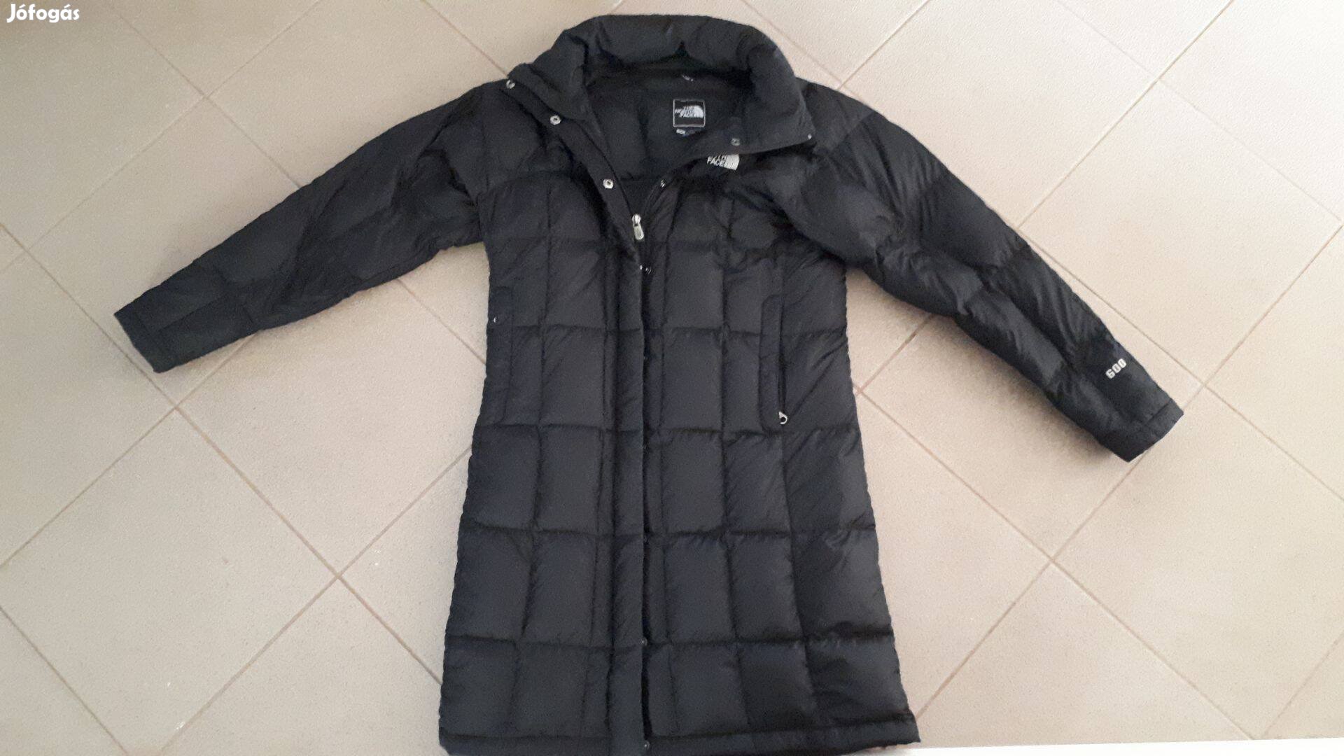 The North Face S es fekete hosszú fazon dzseki kabát