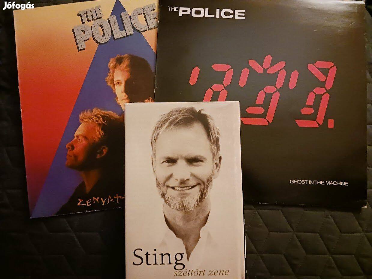 The Police 2db bakelit lemez+ Sting életrajz könyv