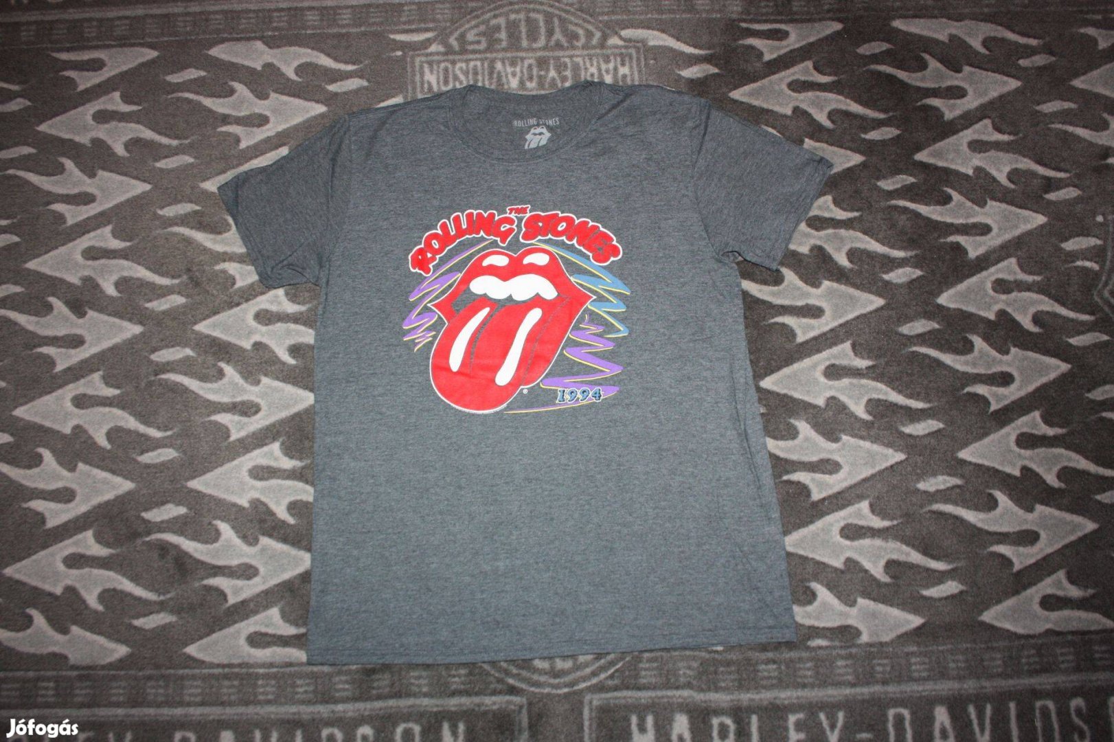 The Rolling Stones pamut póló L-es, hivatalos kiadás, hibátlan
