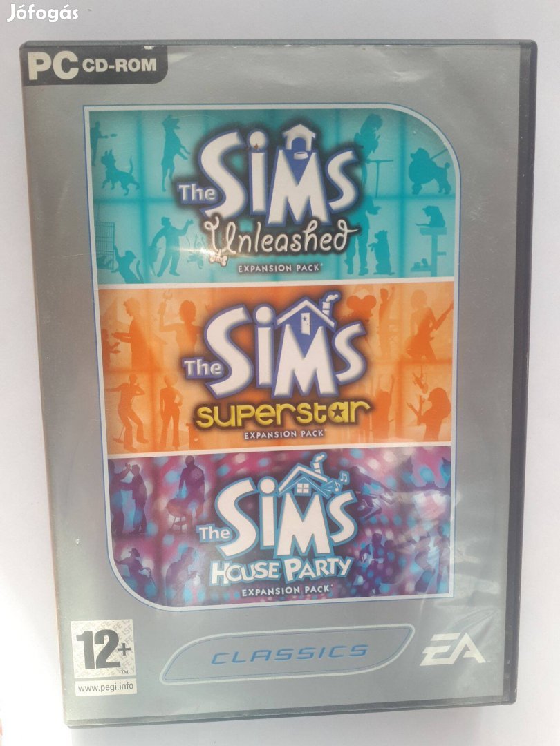 The SIMS kiegészítő (Unleashed, Superstar, House party) PC játék