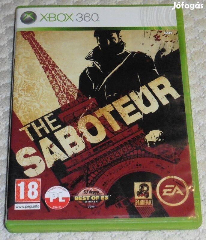 The Saboteur (II. Világháborús) Gyári Xbox 360 Játék Akár féláron