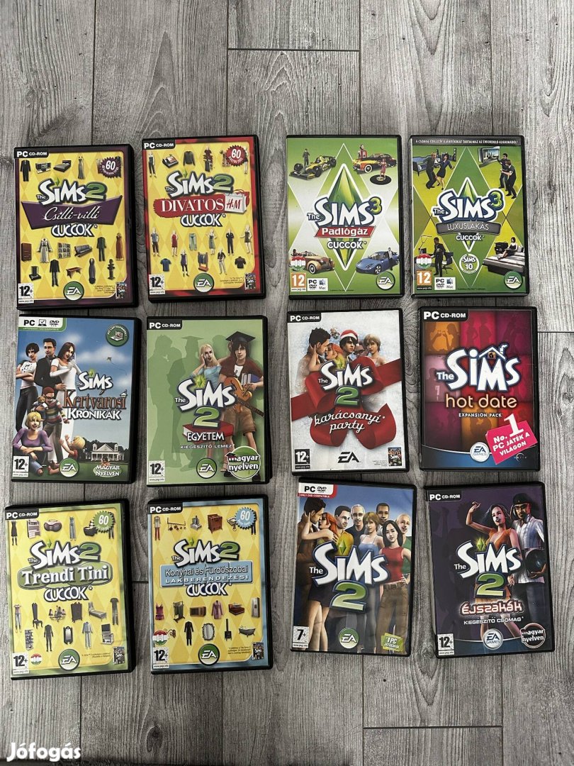 The Sims 1-2-3 kiegészítő játékok