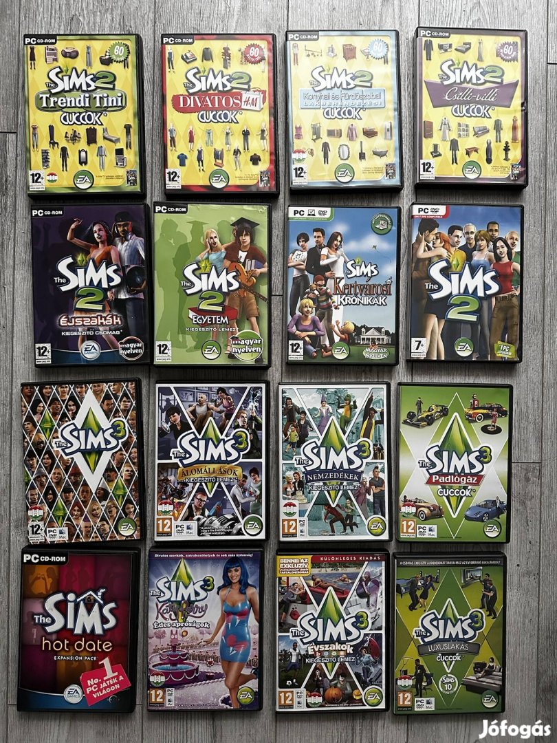 The Sims 1-2-3 kiegészítő lemezek