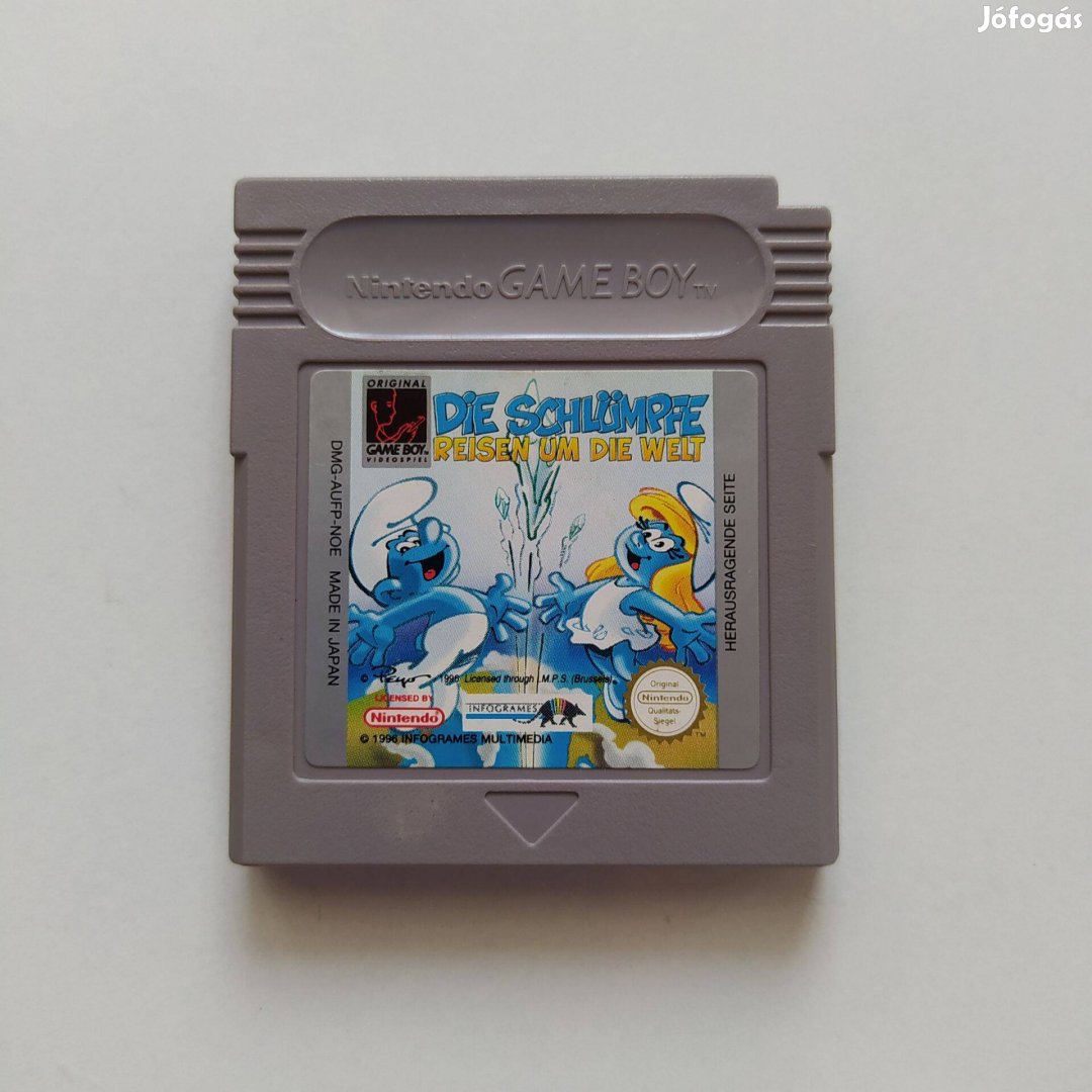 The Smurfs Travel the World Nintendo Game Boy Gameboy