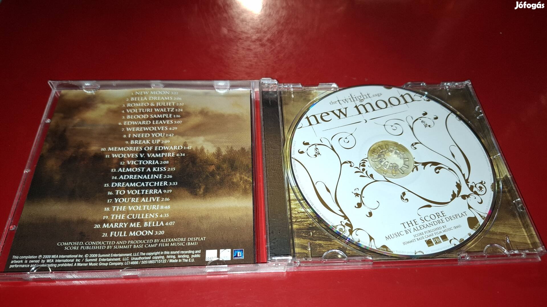 The Twilight Alkonyat New Moon Alexandre Desplat Cd 2009