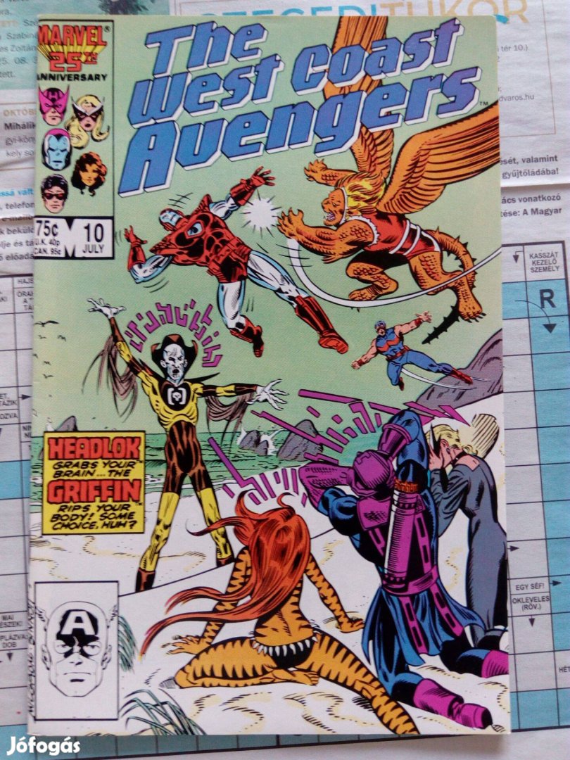 The West Coast Avengers 1985-ös sorozat képregény 10. szám