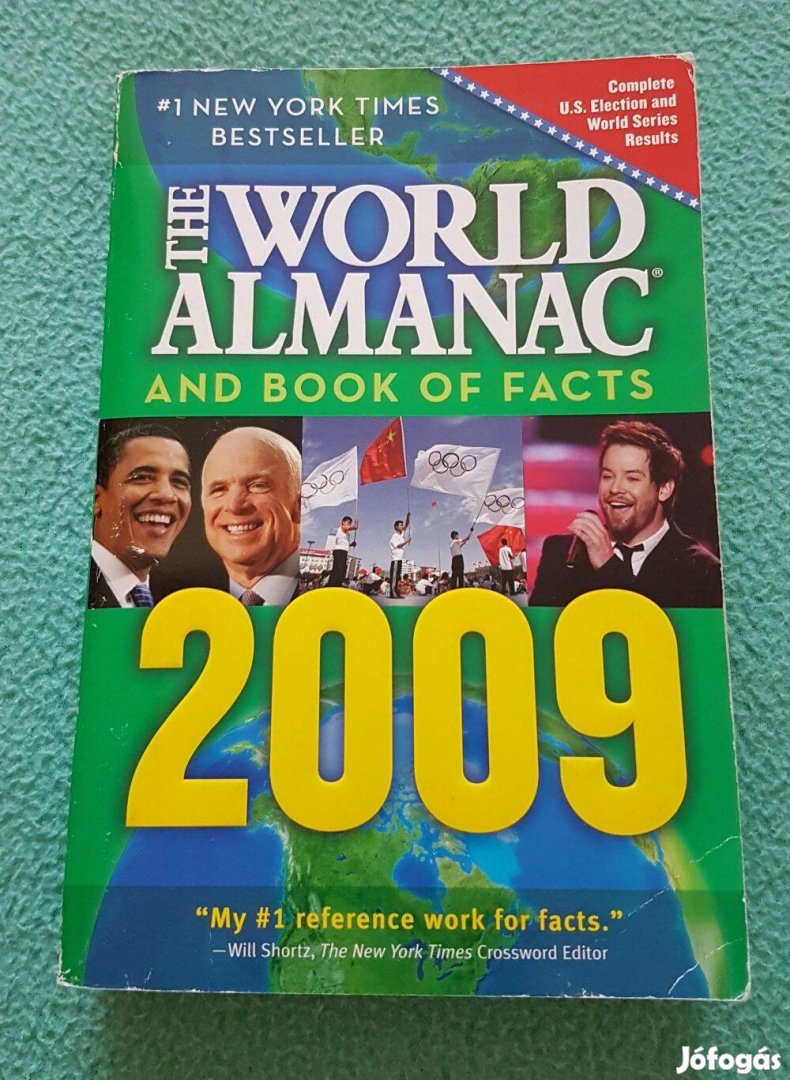 The World Almanac and Book of Facts 2009 könyv (angol nyelvű)