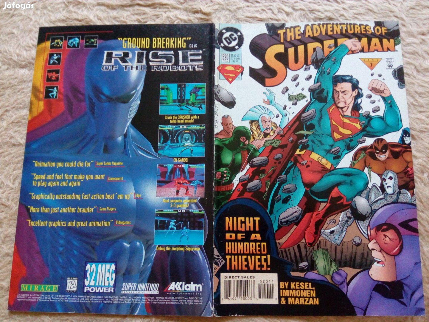The adventures of Superman amerikai DC képregény 520. száma eladó!