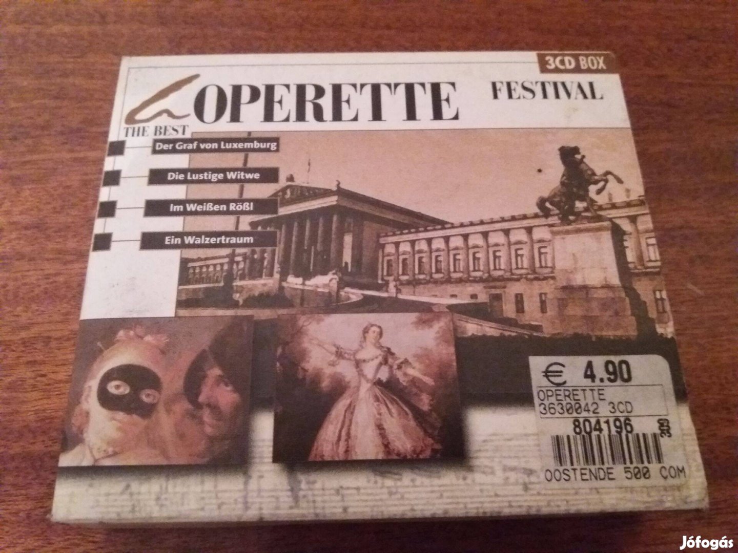 The best operette opera fesztivál 3 CD dísztasakban