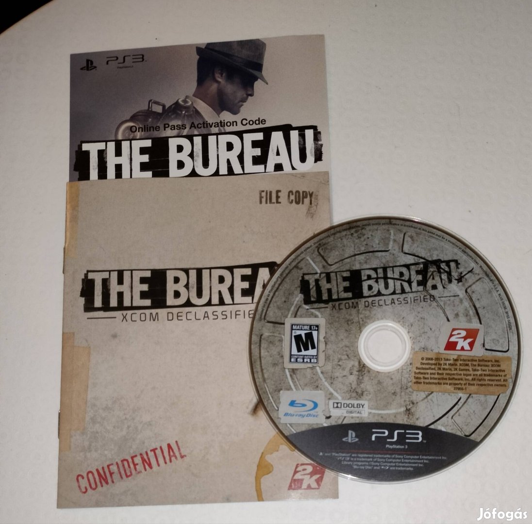 The bureau xcom declassified confidental PS3 játék eredeti tok nélkül 