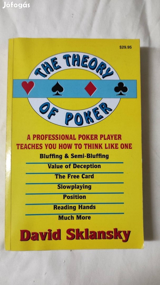 The theory of poker Dávid Sklansky