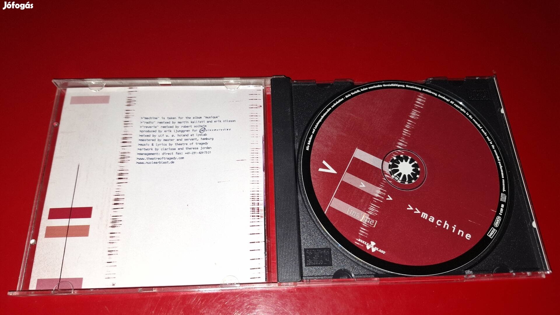 Theatre of Tragedy Machine maxi Cd 2001