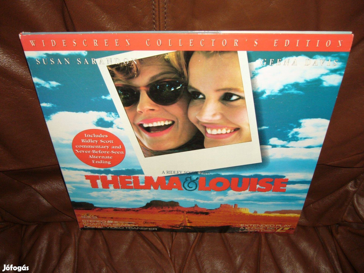 Thelma & Louise . Laserdisc , Cserélhető blu-ray filmekre !