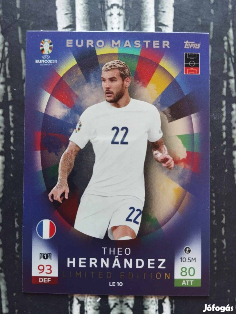 Theo Hernandez (Franciaország) Limited Edition Euro 2024 focis kártya