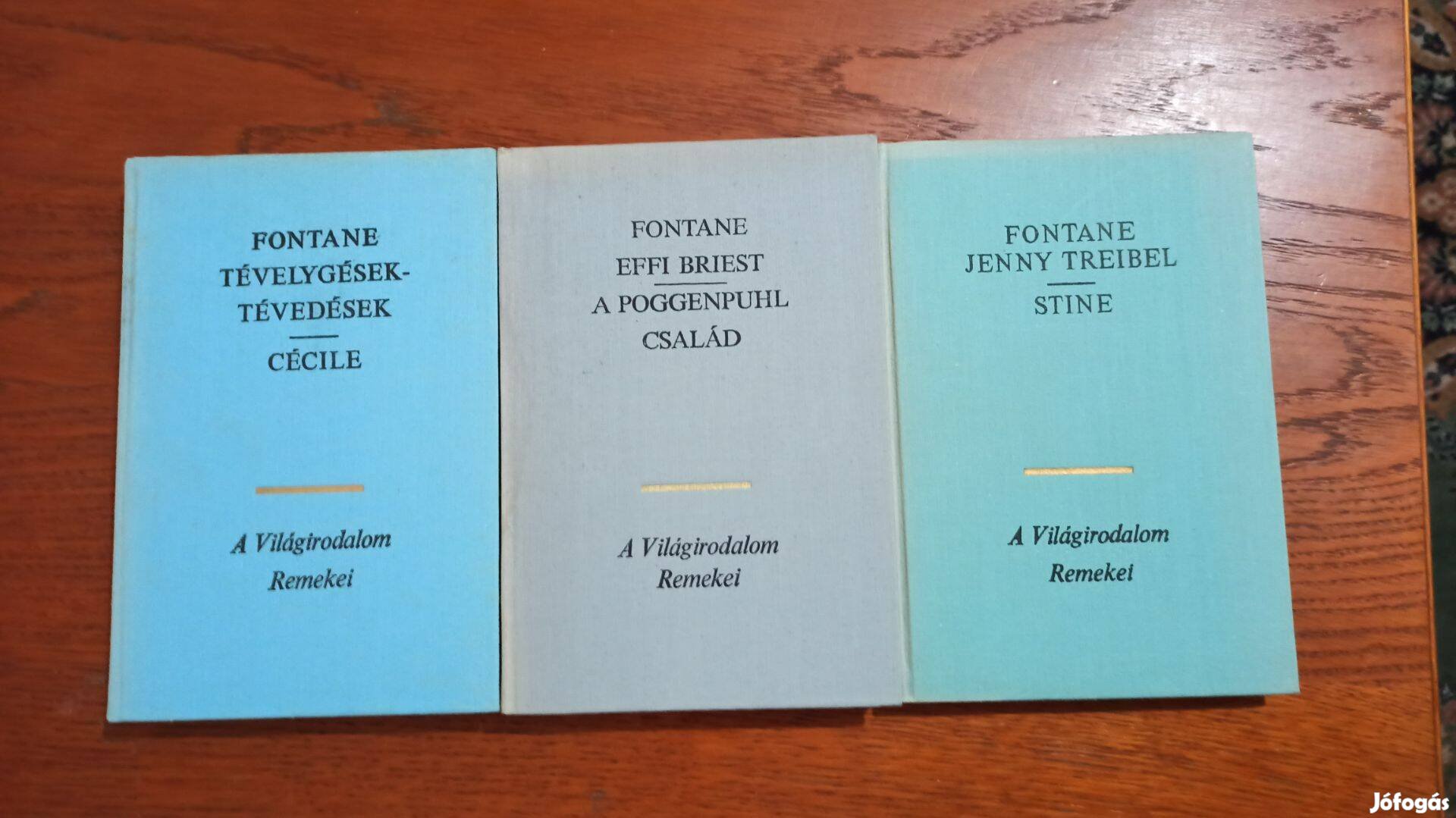 Theodor Fontane könyvcsomag 3 db könyv