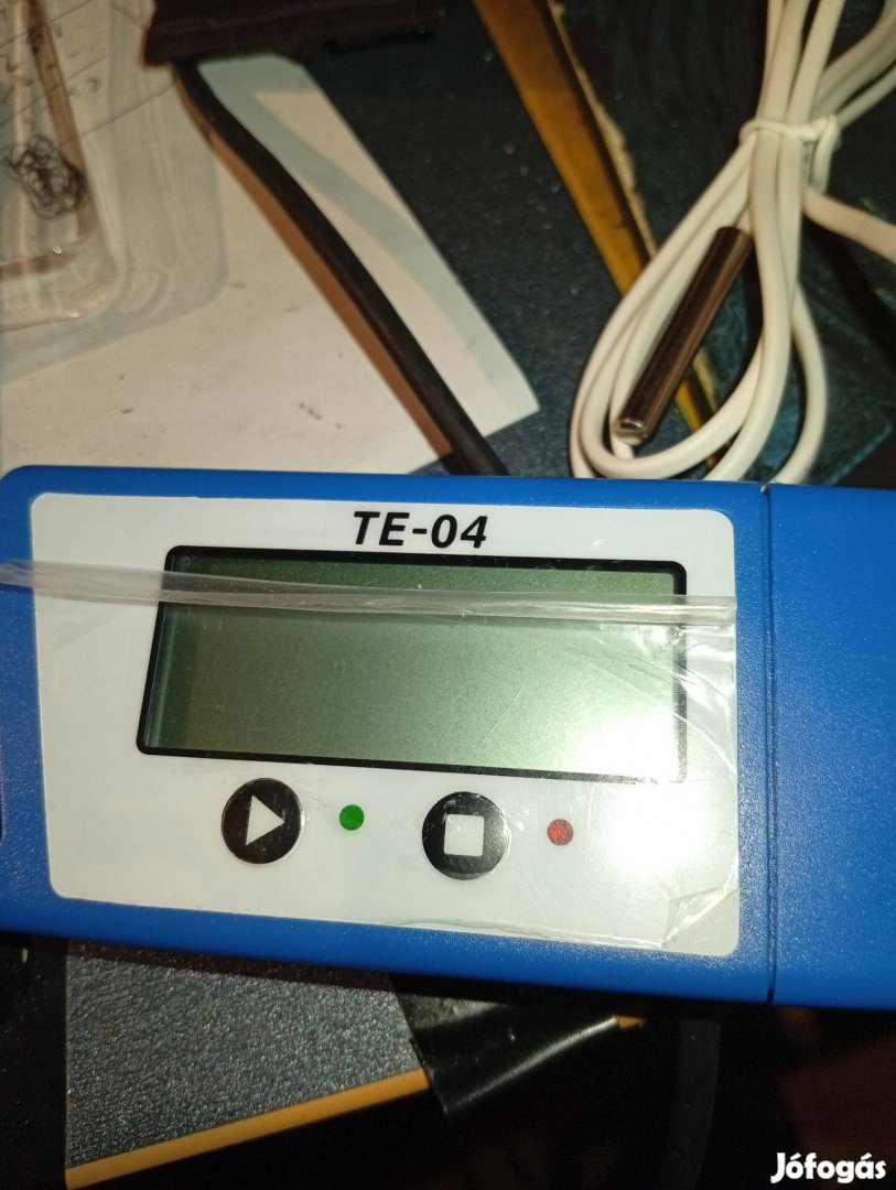 Thermelc TE-04 ET hőmérséklet-szondás adatgyűjtő külső érzékelővel -30