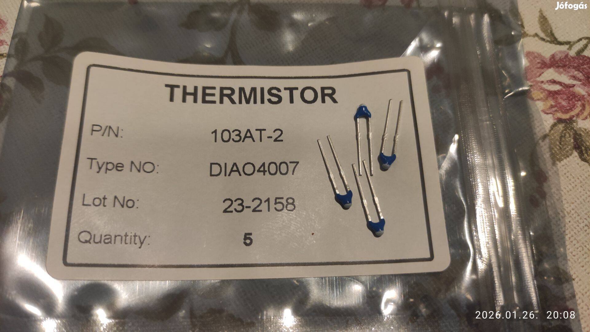 Thermisztor eladó pl Computherm szobatermosztátba 103AT-2