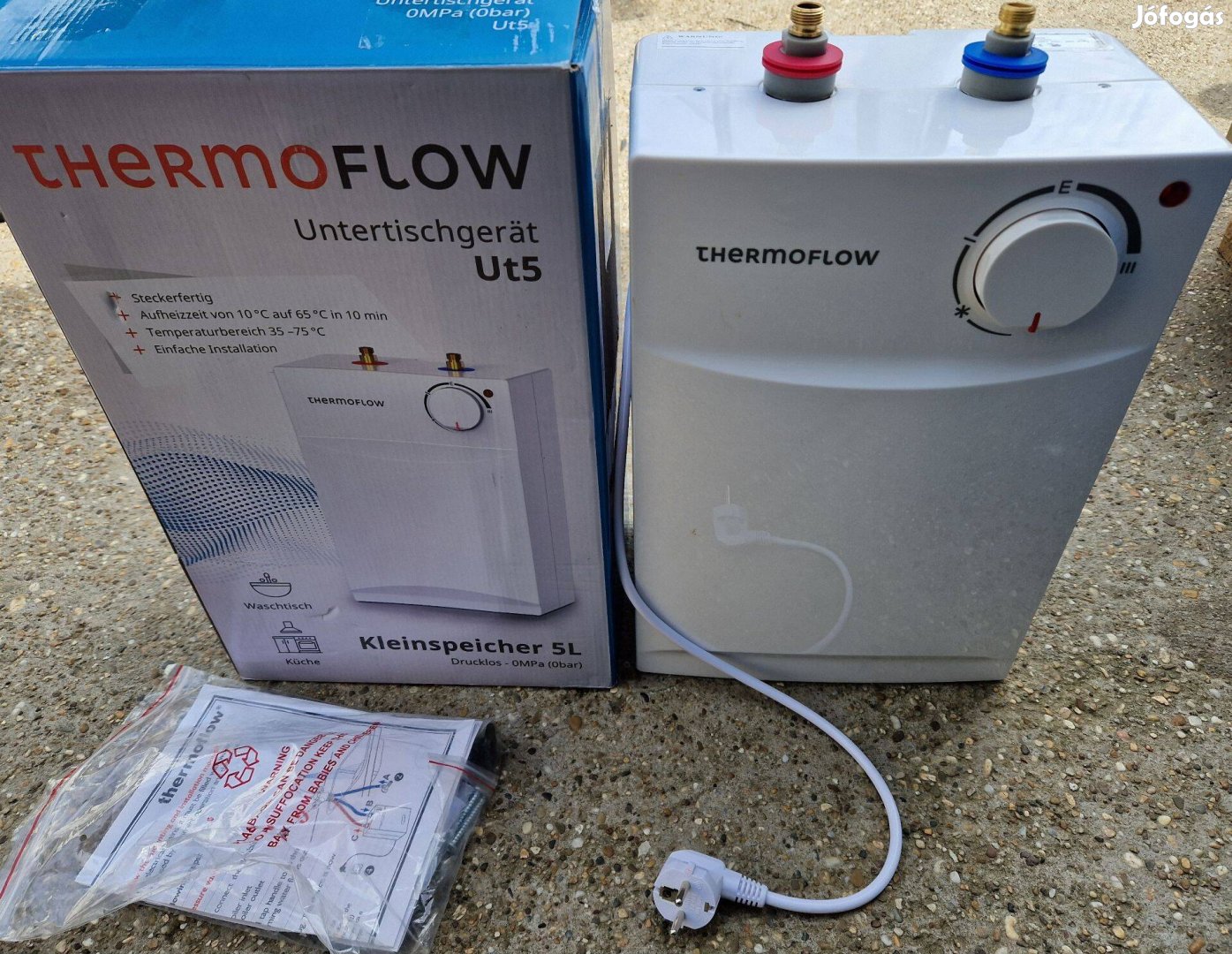 Thermoflow UT5 elektromos kazán,bojler új