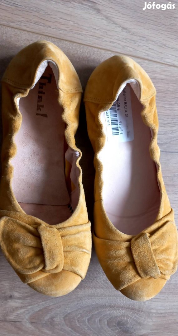 Think valódi bőr balerina cipő 38 - Új