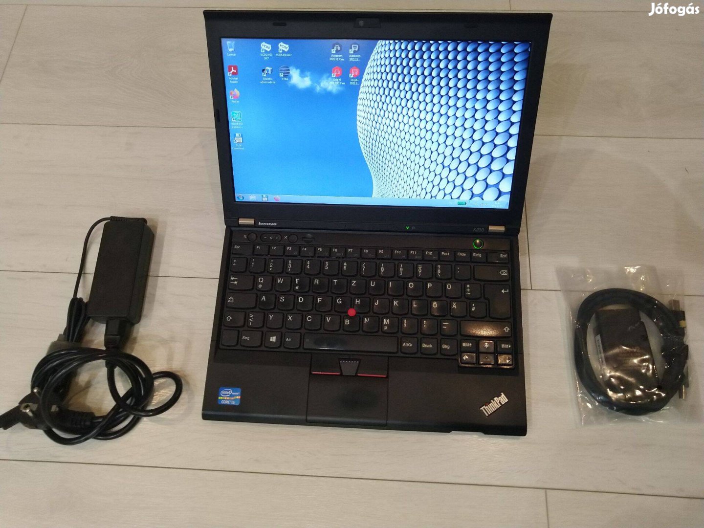 Thinkpad Lenovo X230 i5 Vcds Autocom Elsawin autódiagnosztika laptop