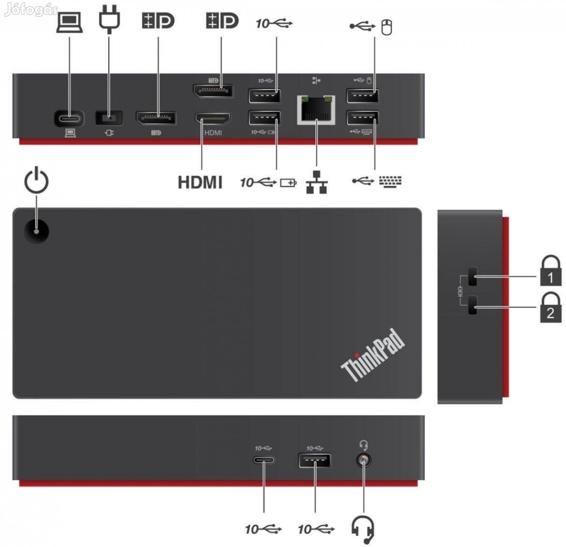 Thinkpad Universal USB-C Dock laptop dokkoló Lenovo