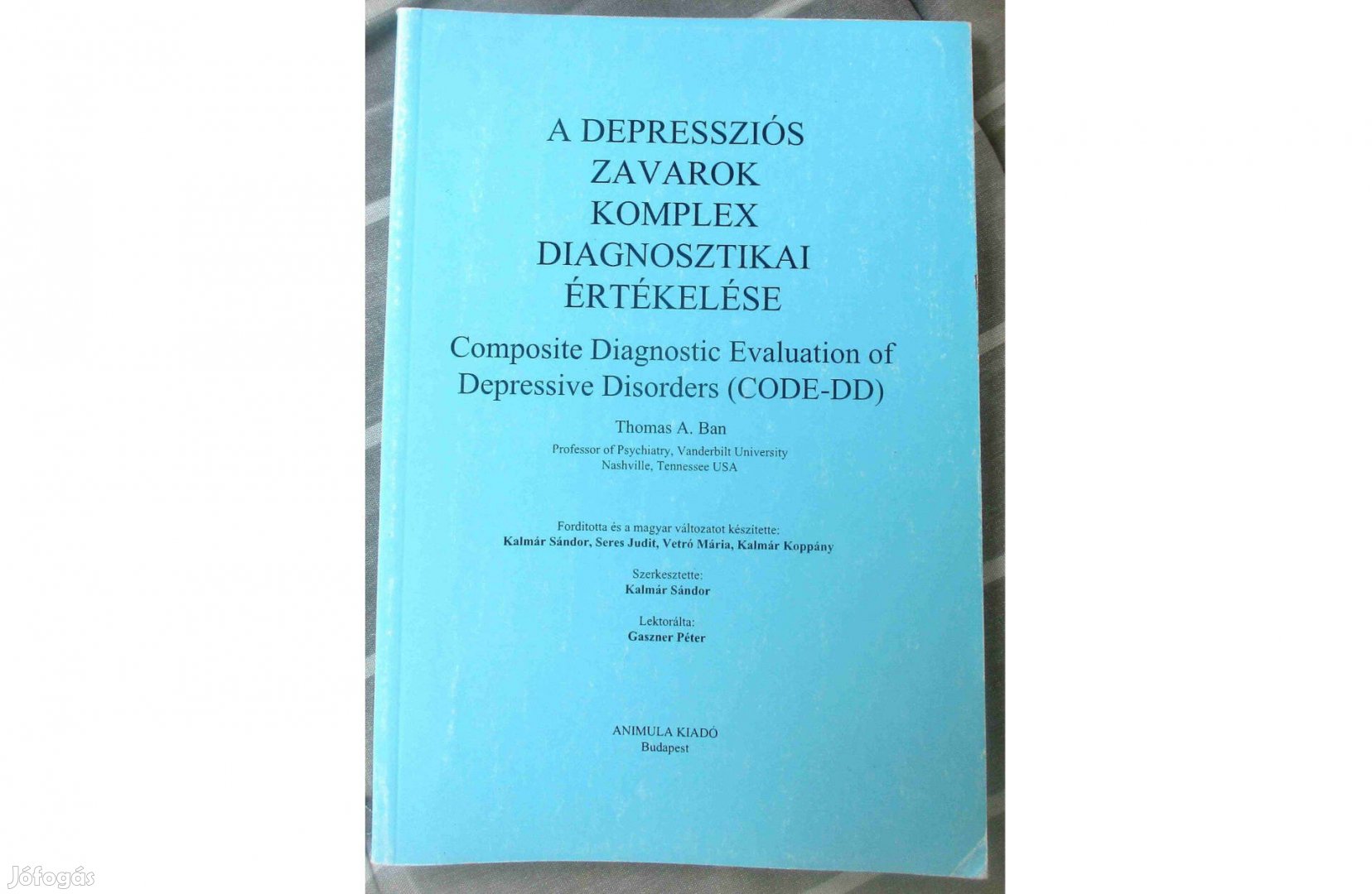 Thomas A. Ban: A depressziós zavarok komplex diagnosztikai értékelése