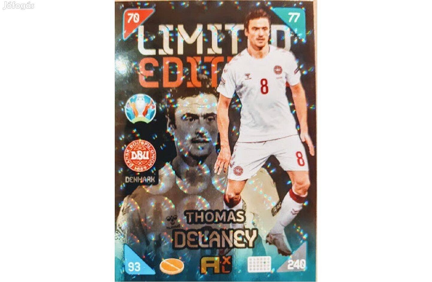 Thomas Delaney Dánia Limited Edition focis kártya Kick Off 2021