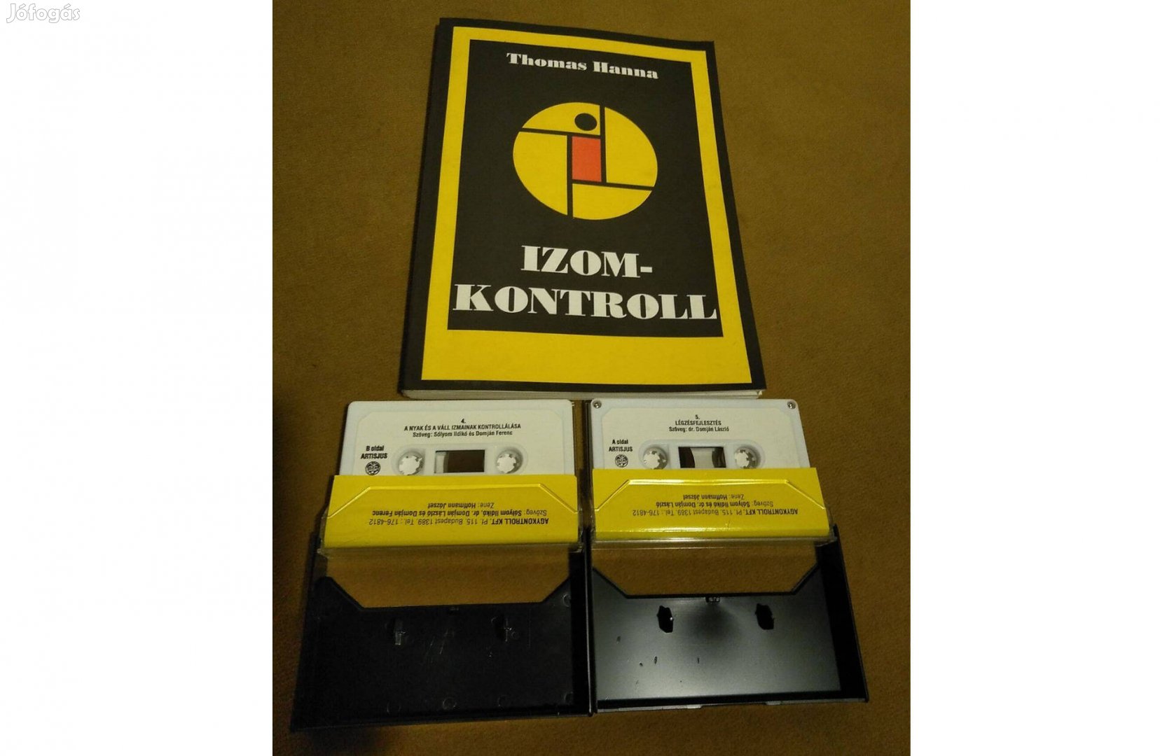 Thomas Hanna: Izomkontroll könyv + 2 magnókazetta csomag