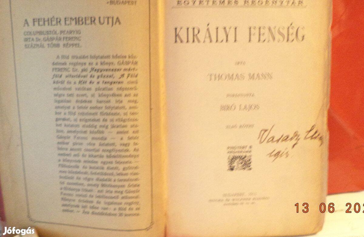 Thomas Mann: Királyi fenség