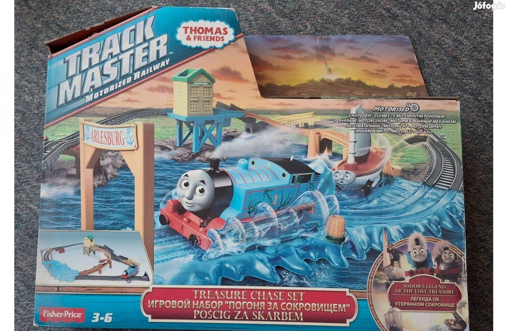 Thomas Track Master Kincsvadász pálya(3+), jármű, vonat, vonatpálya