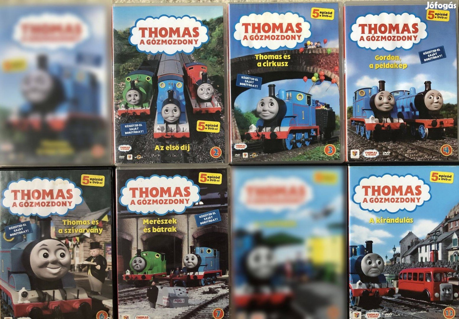 Thomas, a gőzmozdony DVD 6db egyben, színezővel