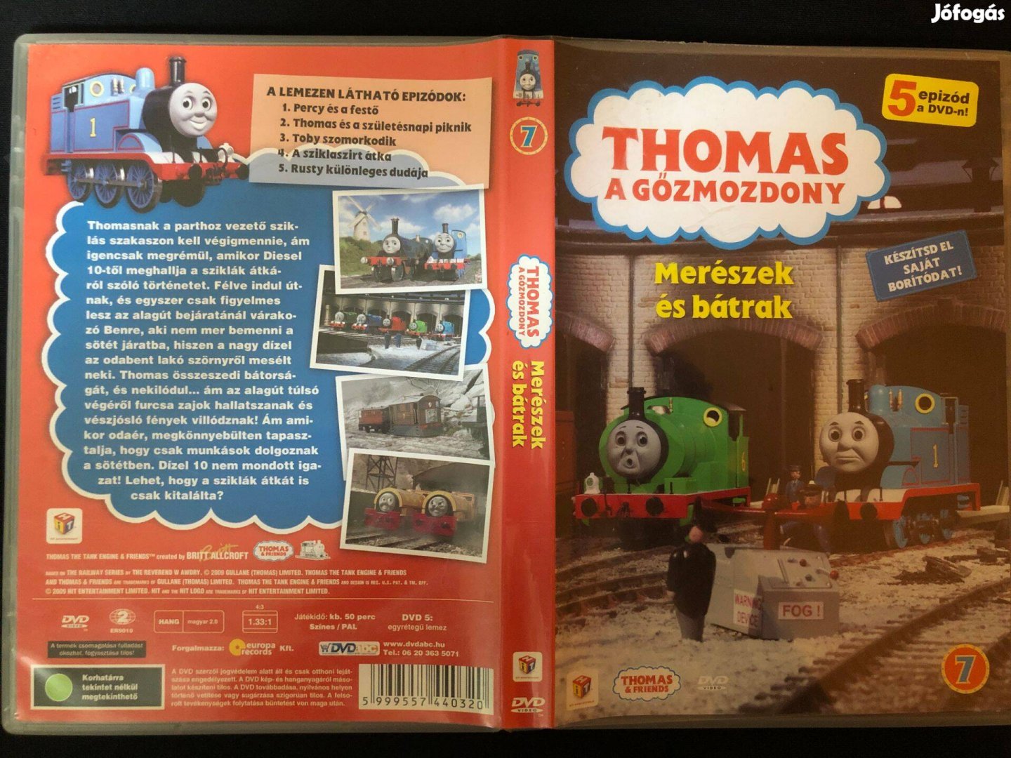Thomas, a gőzmozdony DVD Merészek és bátrak (színezővel)