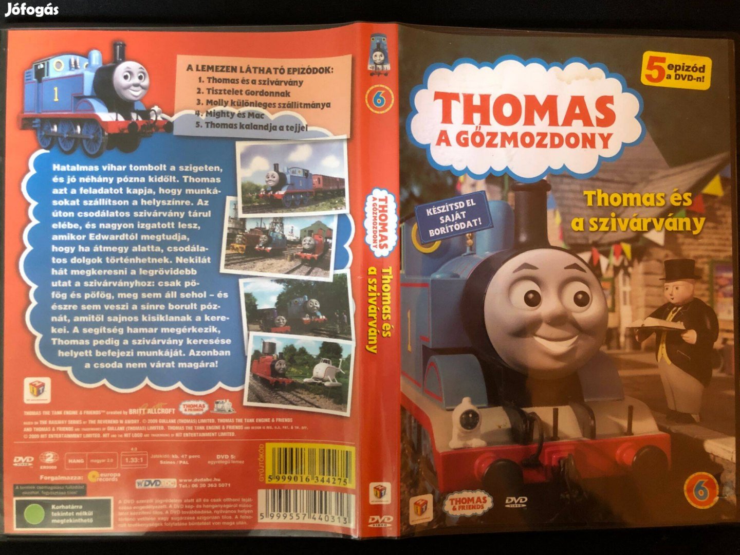 Thomas, a gőzmozdony DVD Thomas és a szivárvány (karcmentes)