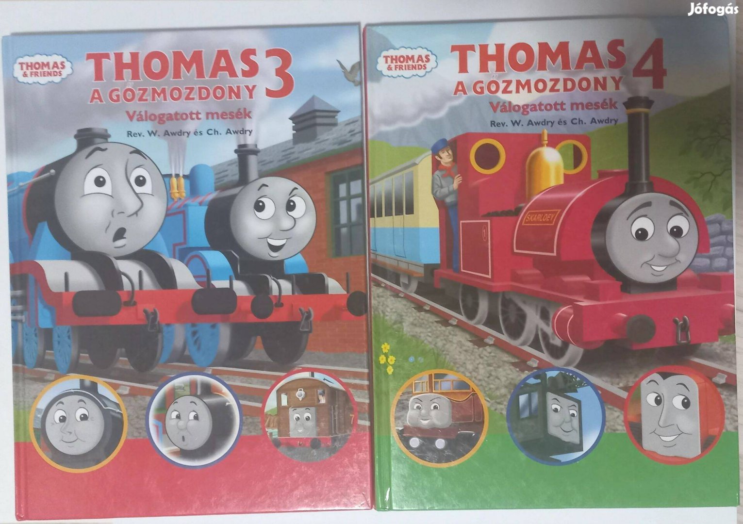 Thomas a gőzmozdony 3, 4 mesekönyvek