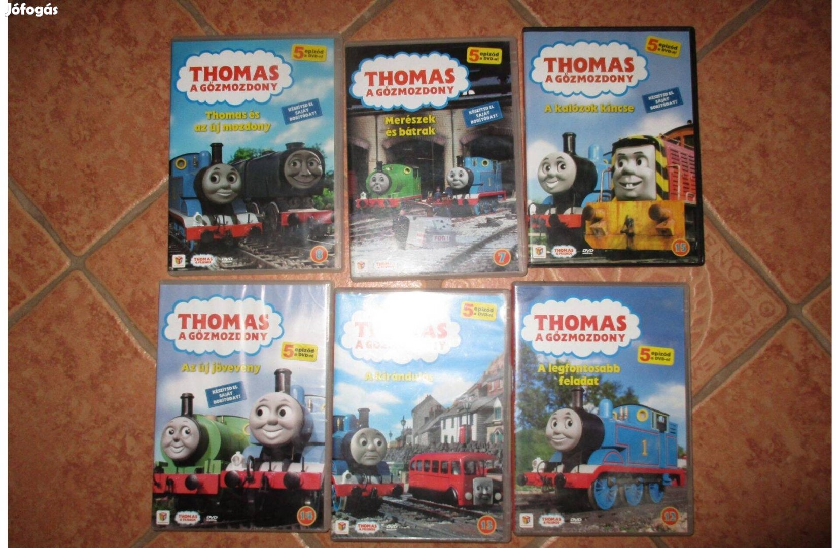 Thomas a gőzmozdony DVD sorozat (összesen 15 db) eladó