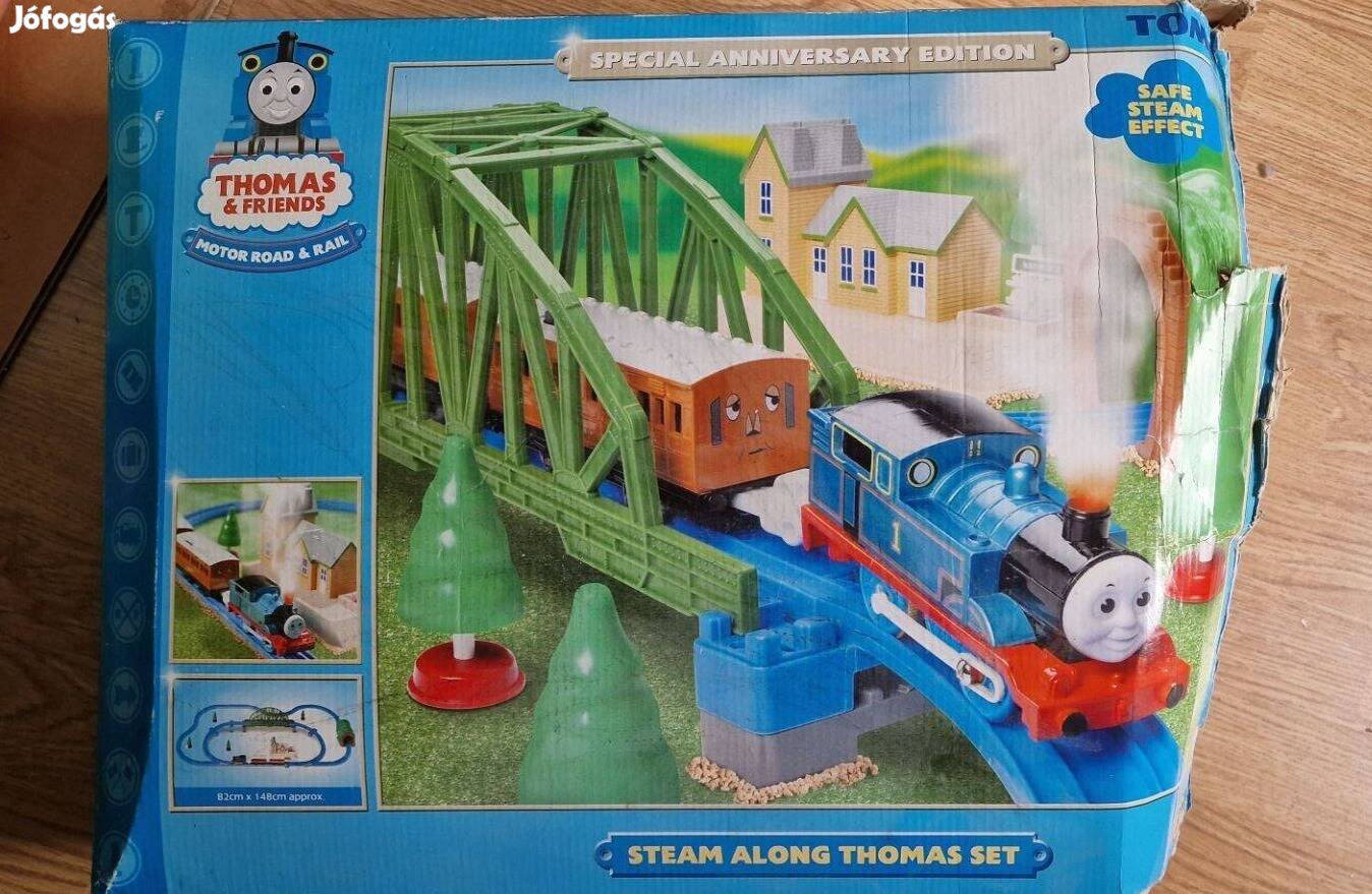 Thomas e Friens Steam along set játékvasúti pálya és mozdony (gép)