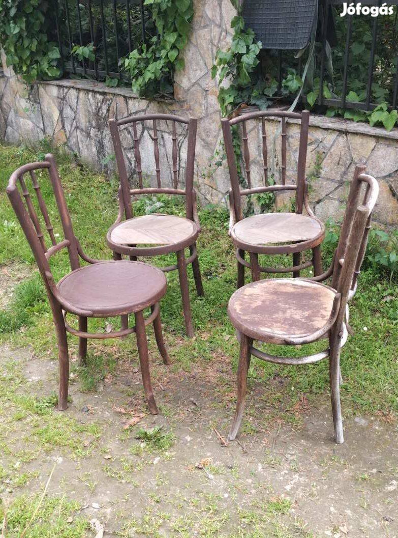 Thonet Mundus székek 4 db felújításra szorul