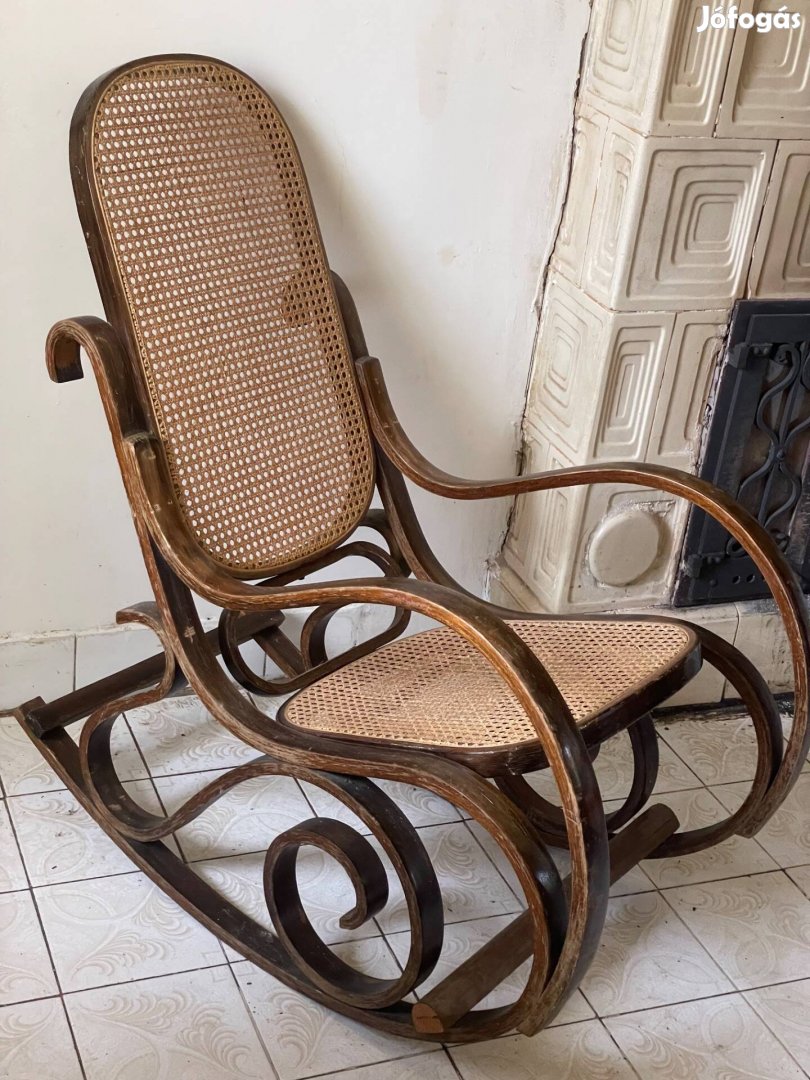 Thonet Tonet rattan hintaszék