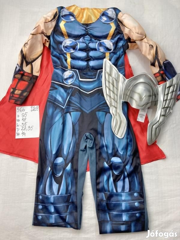 Thor jelmez, szuperhős jelmez D209
