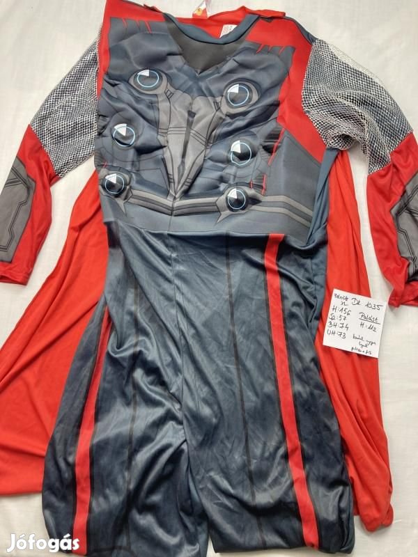 Thor jelmez, szuperhős jelmez, felnőtt jelmez DK1035